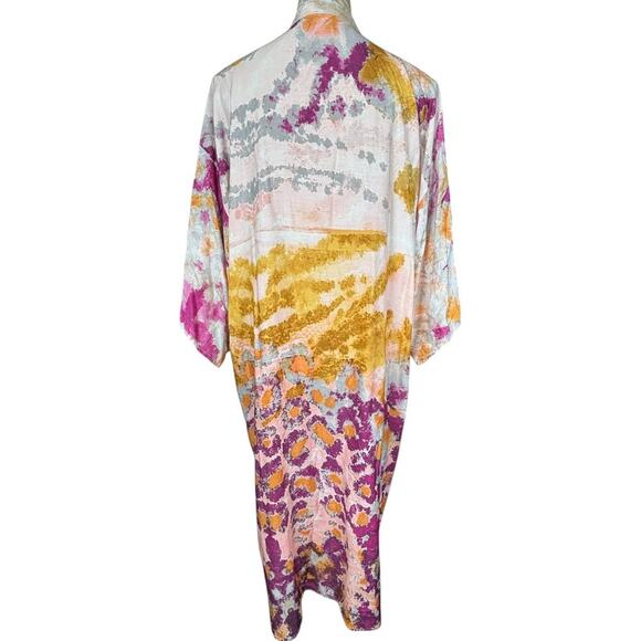 Brooke Webb for Anna & Ava Lightweight Kimono Duster One‎ Size Art to Wear - Picture 2 of 7